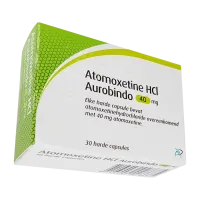 Фото Атомоксетин HCL 40 мг Европа :: Аналог Когниттера :: Aurobindo капсулы №30