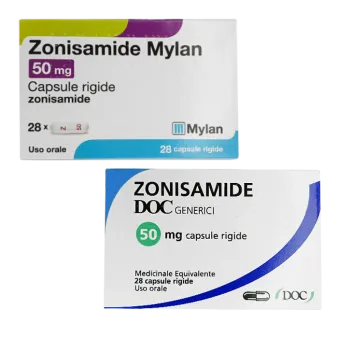 Зонисамид капс. 50 мг Mylan Италия №28